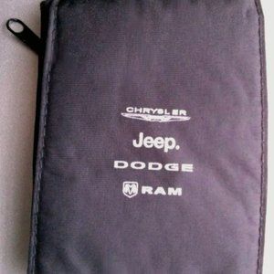 Pouch, Mopar Chrysler Jeep Dodge Ram, black - Store Keys, USB, ID Cards, etc.